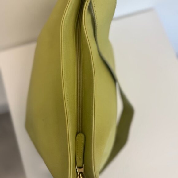 vintage coach bag #4161 green color leather bag - Picture 9 of 11